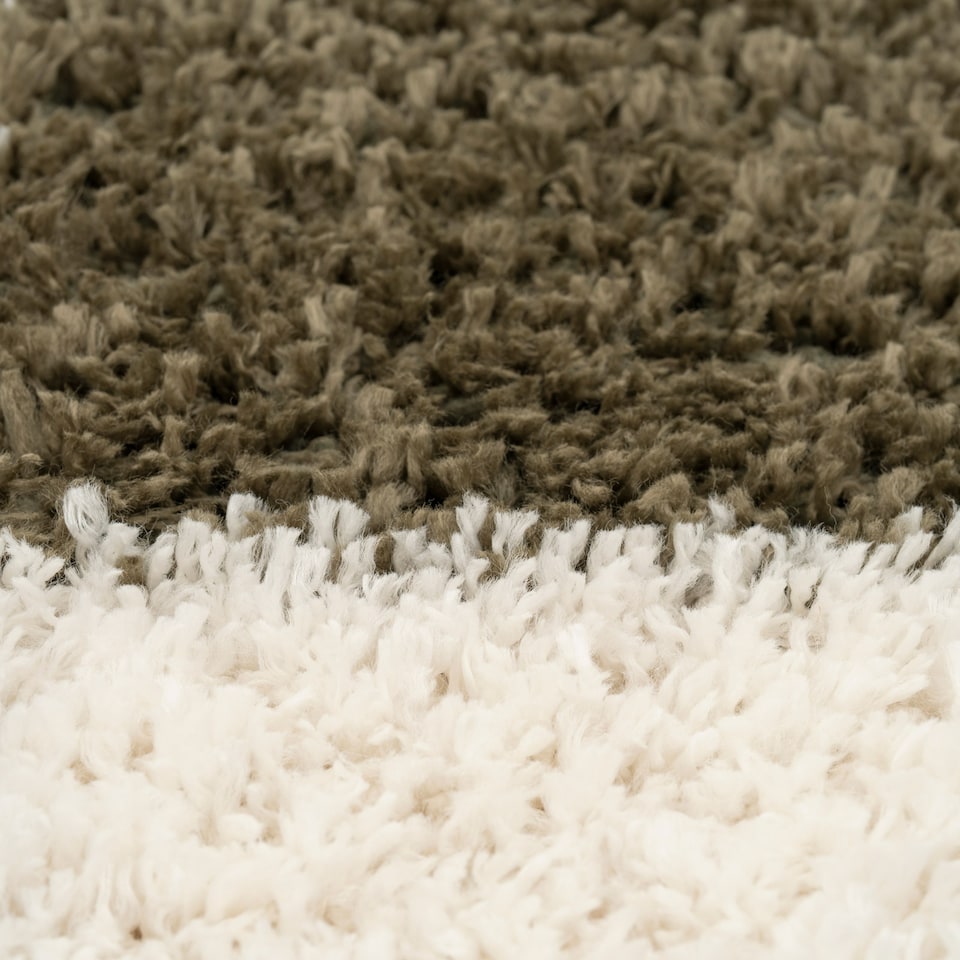 image 1 of Soft Cream Checkerboard Rug Living Room Bedroom Hallway Area Thick Modern 120cm x 170cm | Cream | Cream | 120cm x 170cm