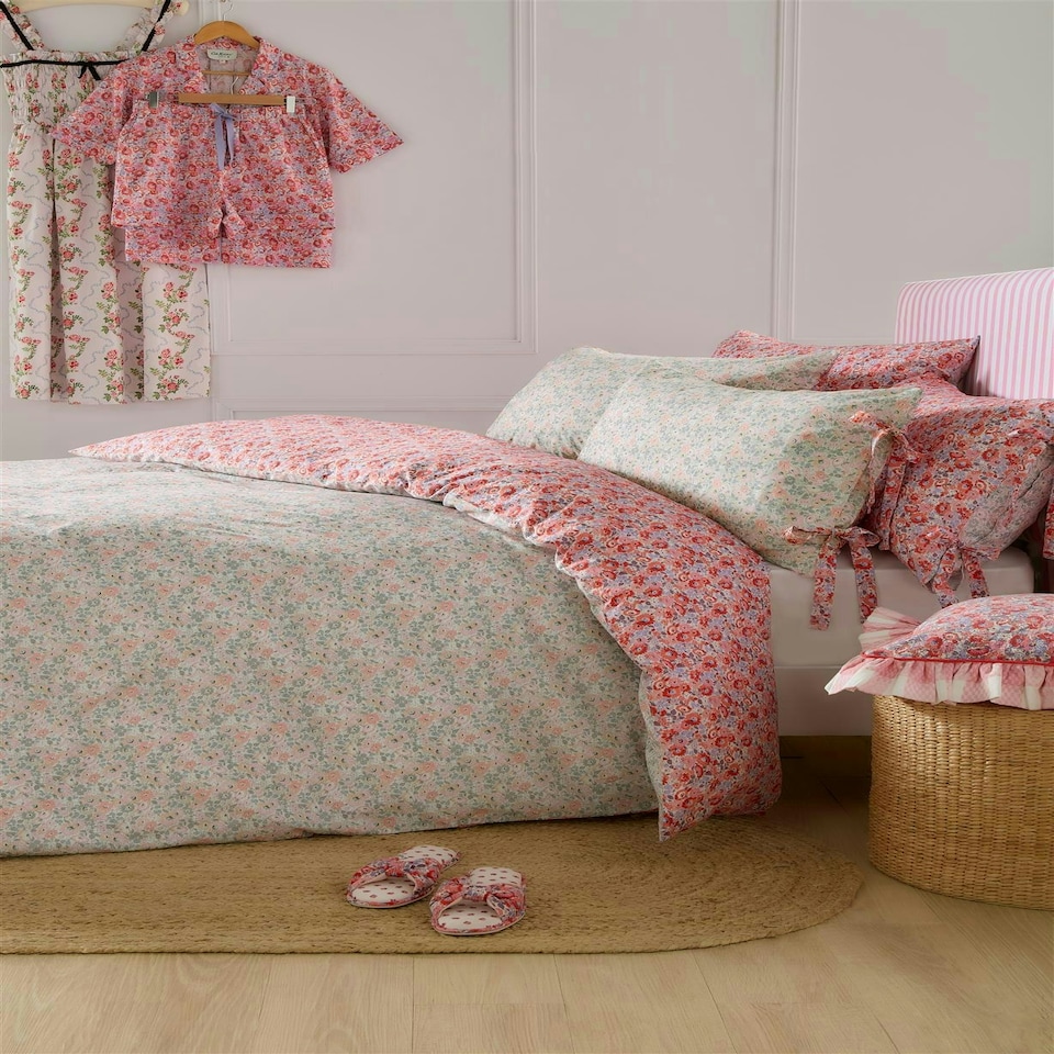 image 1 of Cath Kidston Ditsy Archive Duvet Cover Set - Double - Pink Pink | Double