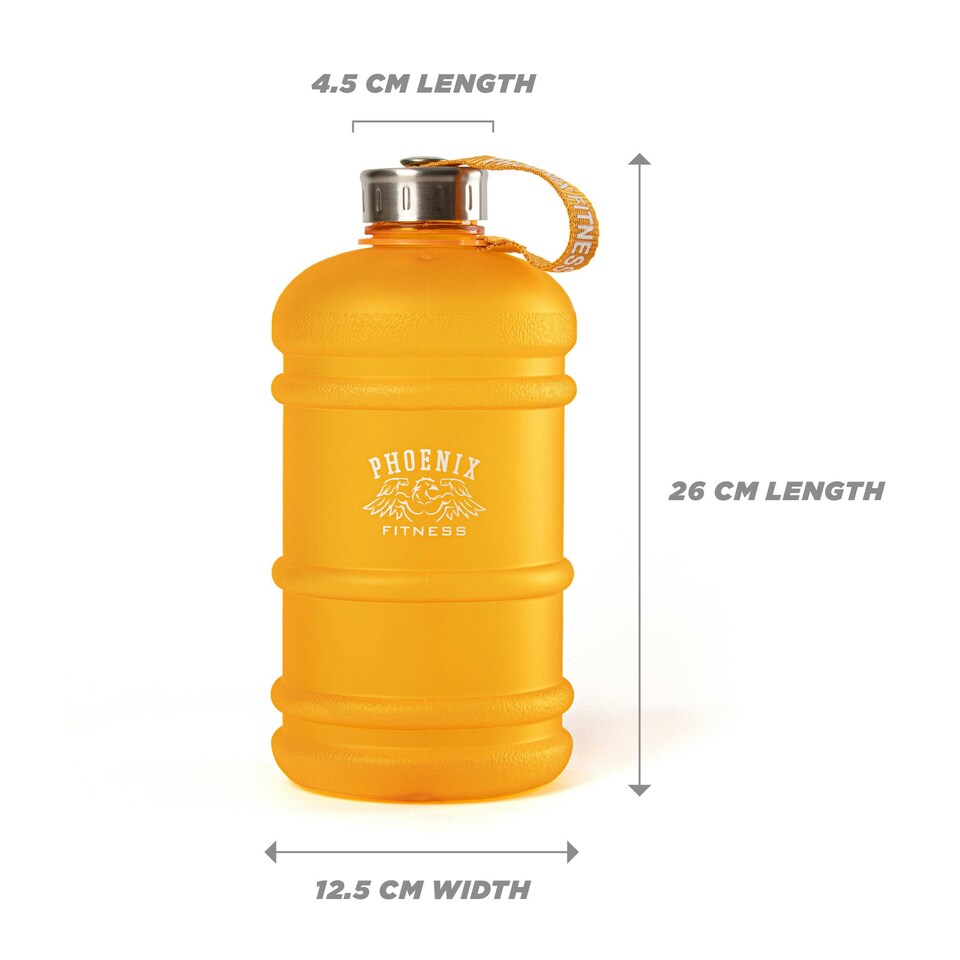 image 1 of Phoenix Fitness 2L Drinks Hydration Water Bottle - Orange