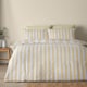 image 2 of Catherine Lansfield Cove Stripe Reversible Duvet Cover Set | Yellow | King