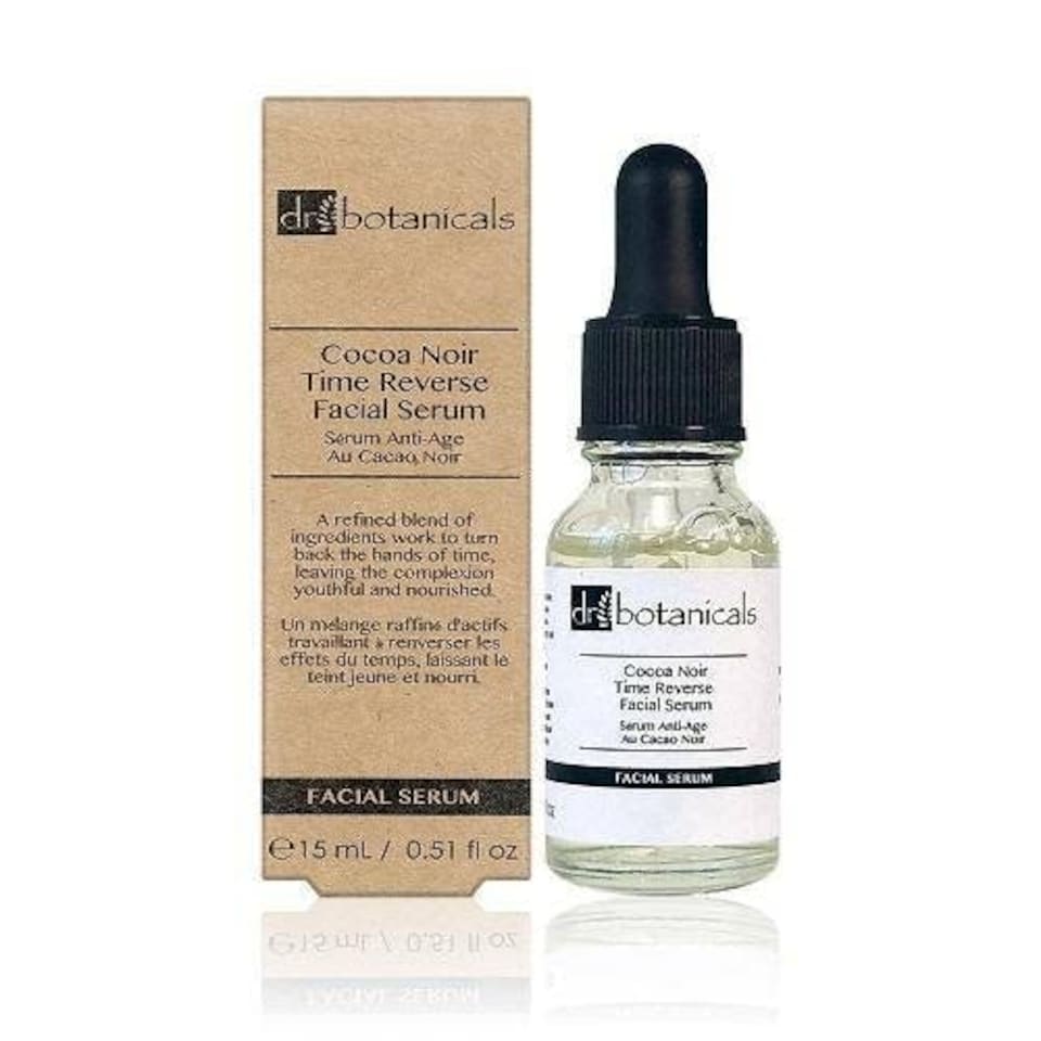 image 1 of Dr Botanicals Cocoa Noir Time Reverse Facial Serum 15ml
