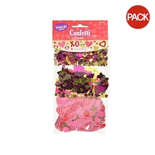 Amscan Hearts Valentine`s Day Confetti (Pack of 3) - Pink/Gold/Red - One Size