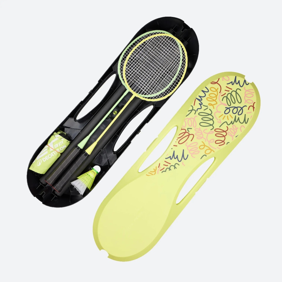 image 1 of Decathlon BADMINTON NET  Fun set 3 Meter Yellow Pop
