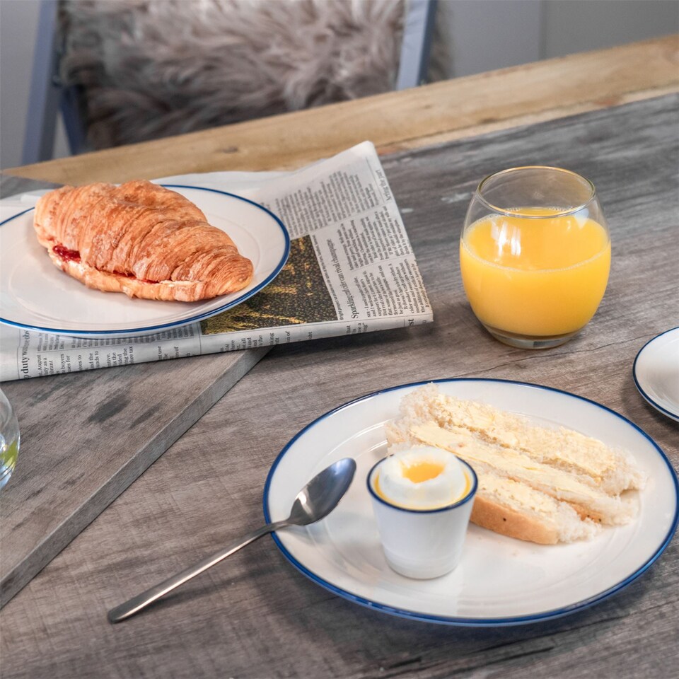 image 1 of Nicola Spring 16 Piece White Farmhouse Dinner Set