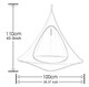 image 2 of Butterfly-shaped Leisure Hanging Chair | Orange | Orange