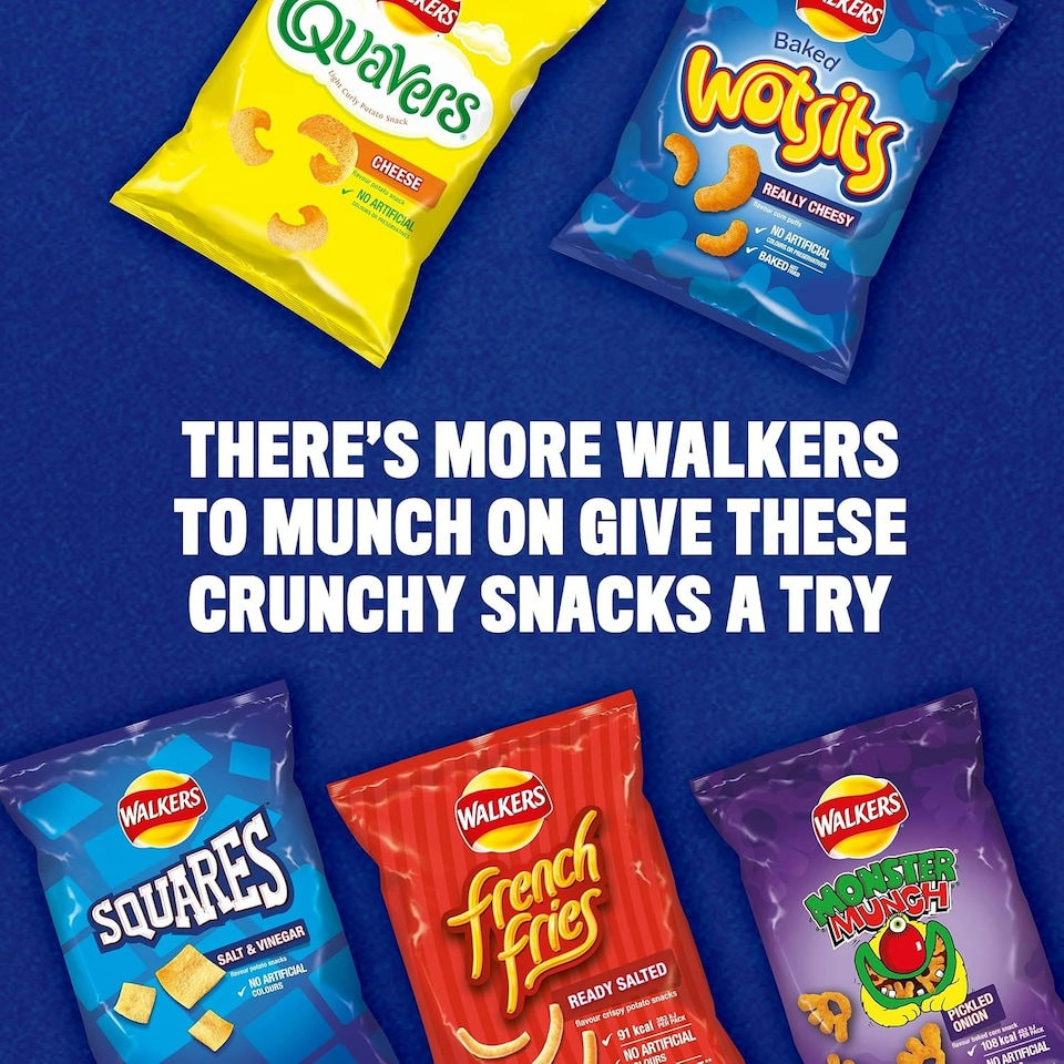 image 1 of Walkers French Fries Worcester Sauce Snacks Crisps 21g (Case of 32)