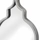 image 2 of Silver Quarterfoil Decorative Hanging Mirror | Silver