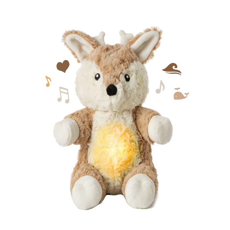 image 1 of Cloud.b Plush Multisensory Lovelight Buddies Finley Fawn Yellow