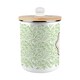 image 7 of Organic Green Leaves Compost Caddy - Metal 2L Decorative Kitchen Food Waste Bin