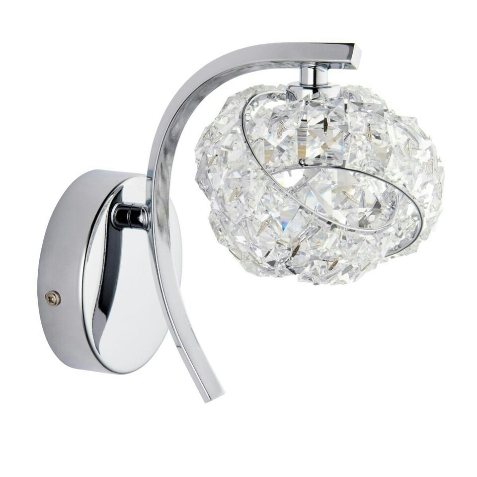 image 1 of Monaco 1 Light Crystal Wall Light