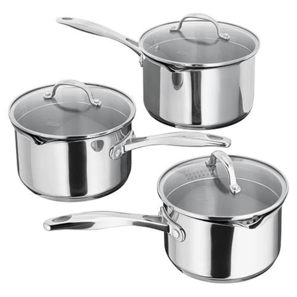 Stellar 7000 Profile 3 Piece Draining Saucepan Set