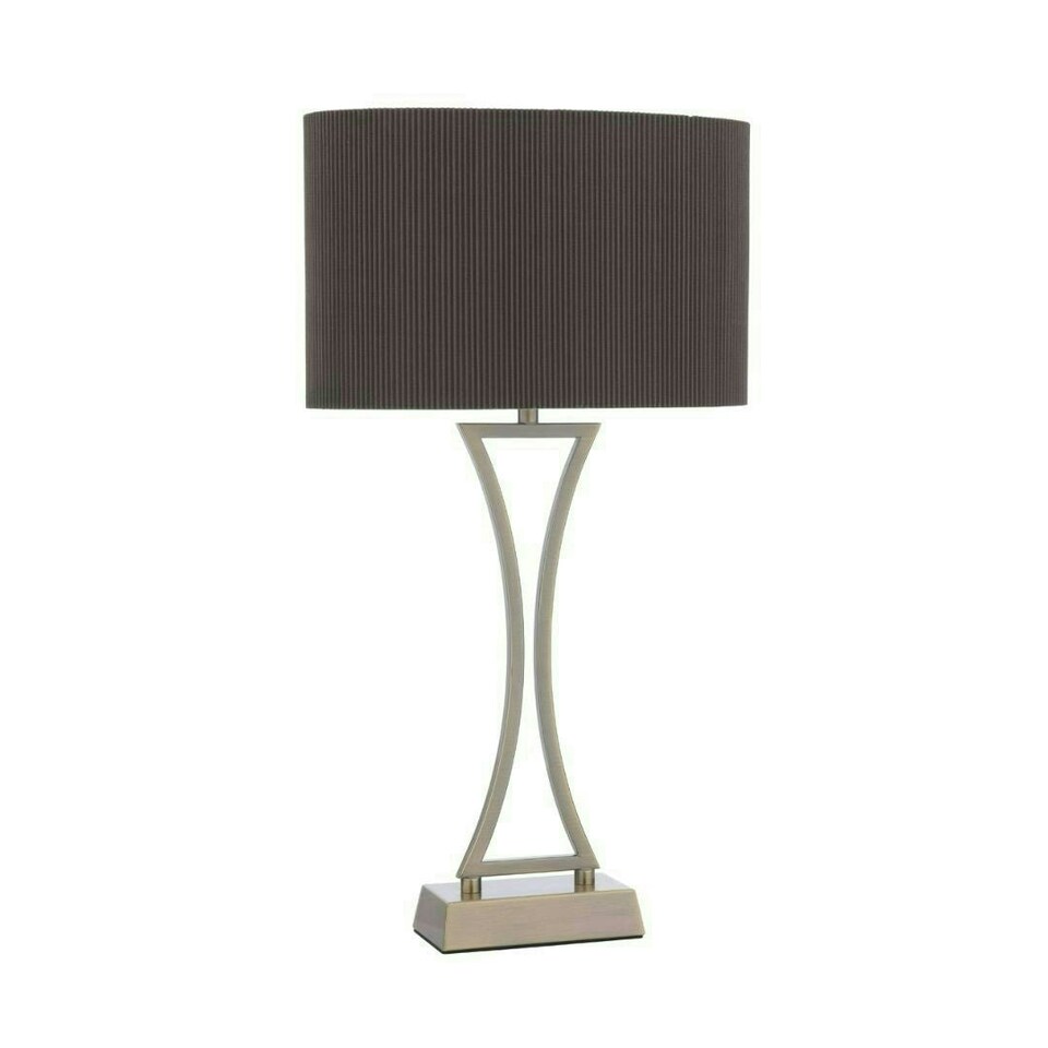 image 1 of Corrina Antique Brass Touch Table Lamp Gold