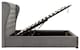 image 7 of Dakota Ottoman Storage Bed Double Pewter | Grey | Pewter
