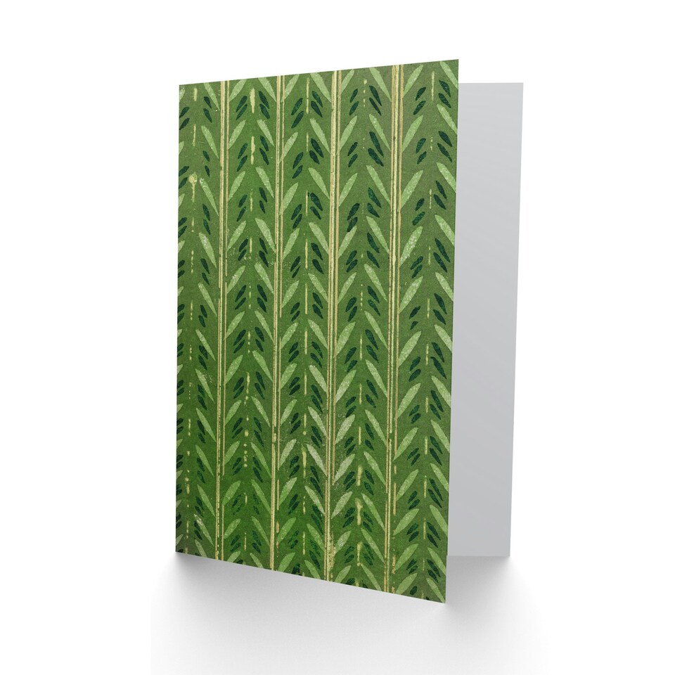 image 1 of Furuya Korin Art Card Vintage Japanese Botanical Pattern