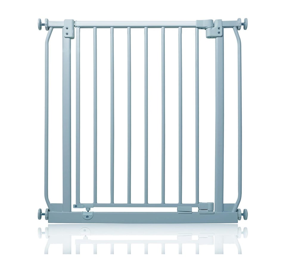 image 1 of Safetots Elite Pressure Safety Gate, 71cm - 80cm, Matt Grey, Pressure Fit Stair Gate
