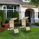 image 3 of Yaheetech 2PCS 62.5 cm W Outdoor Zero Gravity Chairs-Beige | Cream | Beige | One Size