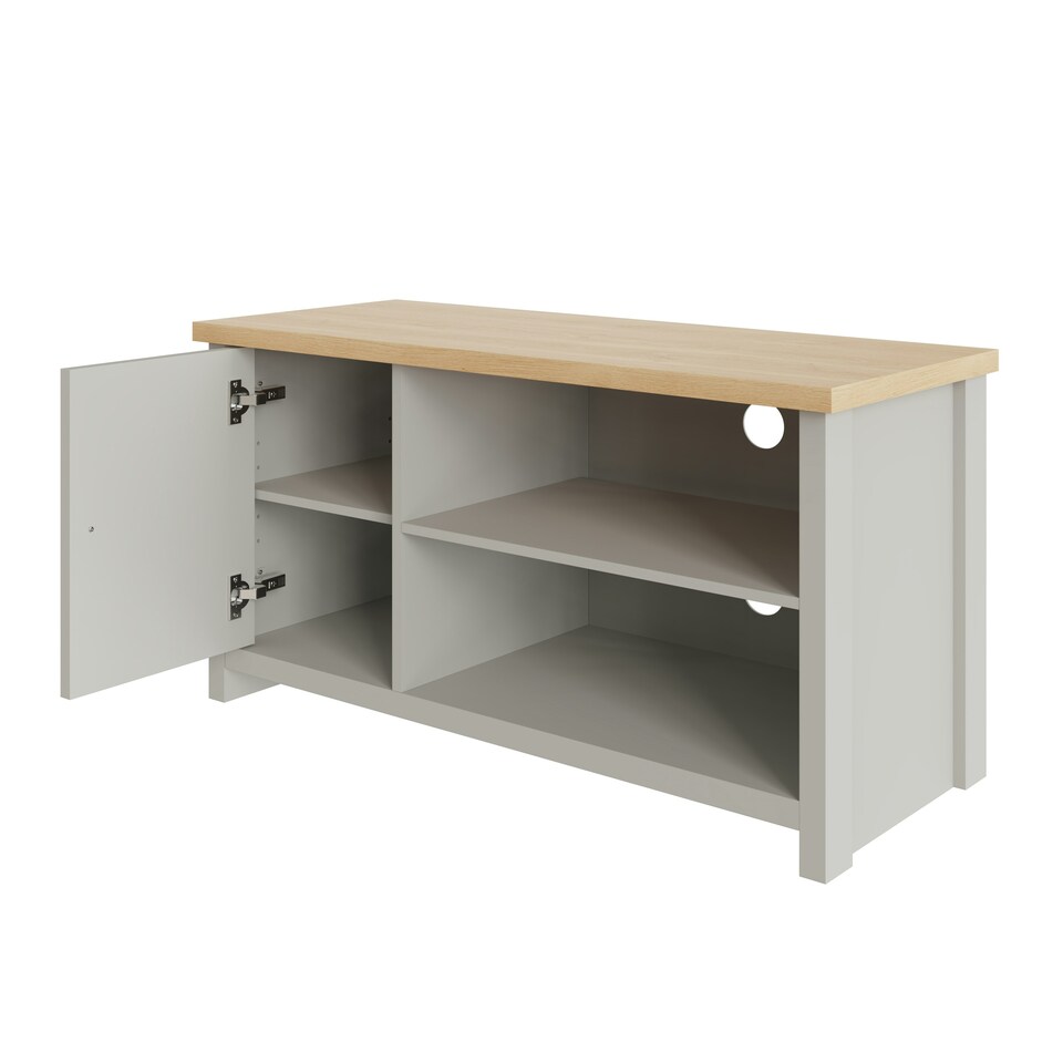 image 1 of GFW Lancaster Small TV Cabinet - Grey