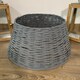image 1 of Samuel Alexander 58cm x 26cm Medium Willow Christmas Tree Skirt - Dark Grey