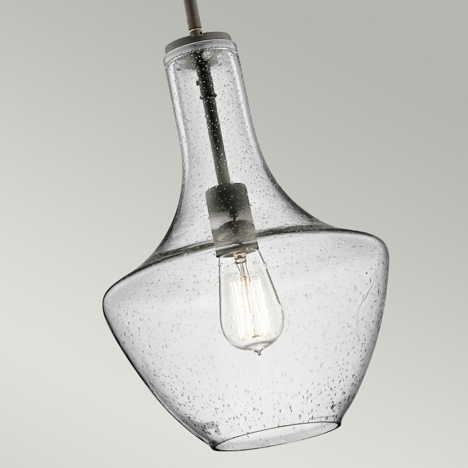 image 1 of Everly 1 Light Small Dome Ceiling Pendant Light Bronze, E27