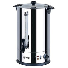 Igenix IG4015 Catering Urn, Hot Water Boiler, Tea Urn for Home Brewing, Commercial or Office Use, 15 Litre, Stainless Steel