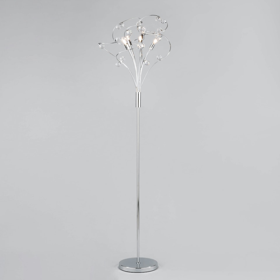 image 1 of BHS Lila Floor Lamp, Chrome