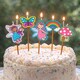image 2 of Novelty Birthday Cake Candle Set - Fairy Land