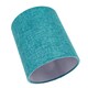 image 4 of Contemporary and Sleek Teal Linen Fabric 6 Cylindrical Lamp Shade 60w Maximum | Blue