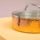 image 5 of Minerva Small Hammered Saucepan Gold