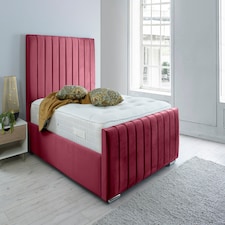 Sancia Plush Superking Bed Frame - Maroon