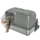 image 1 of PawHut 65L XL Stainless Steel Litter Tray with Plasma Deodoriser System Grey | One Size