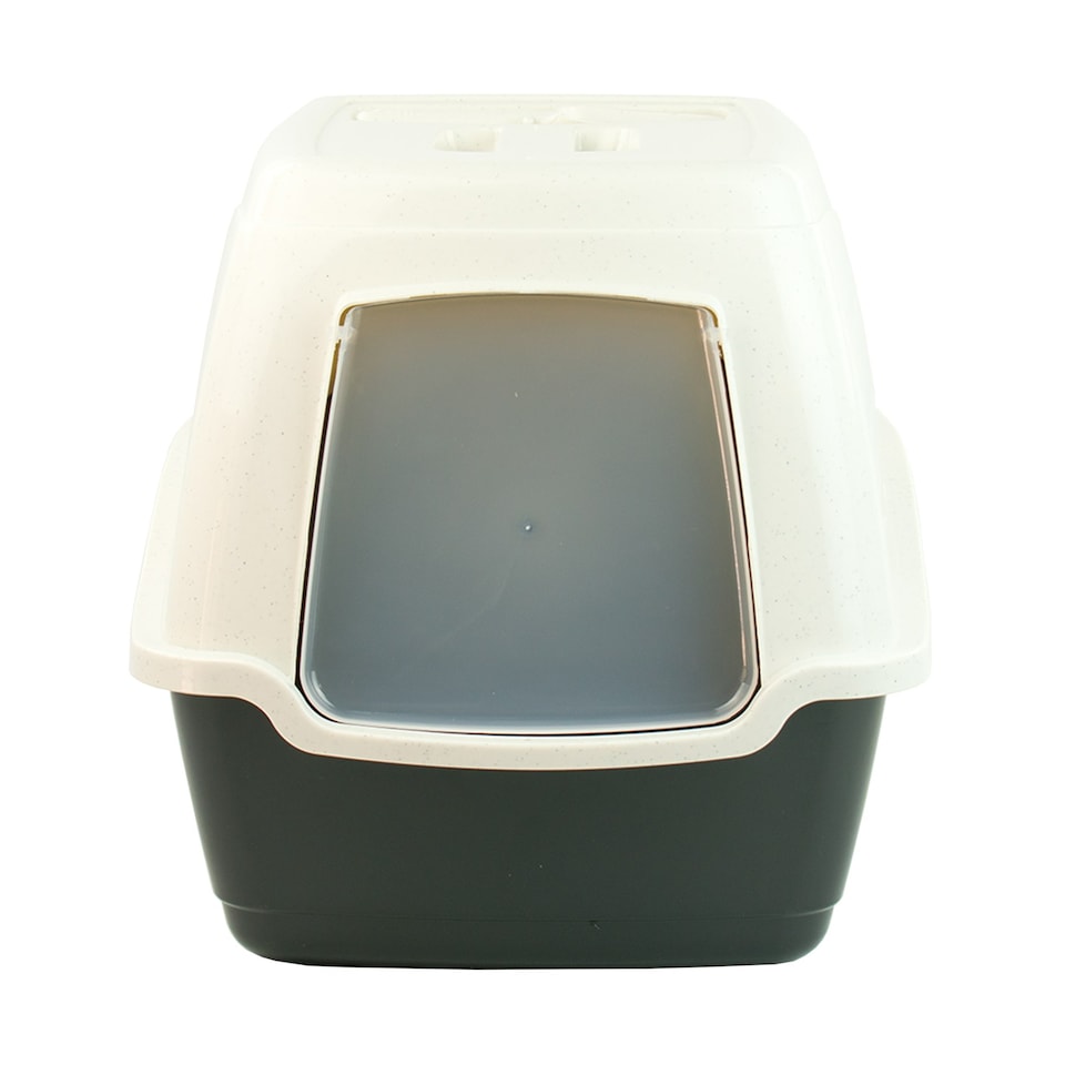 image 1 of KCT Hooded Black Cat Litter Box Black | One Size