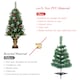 image 4 of COSTWAY 4FT Artificial Christmas Tree Mini Tabletop Christmas Tree with Base
