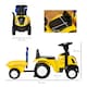 image 7 of HOMCOM Ride On Tractor Toddler Walker Foot To Floor Slider 12-36 Months Yellow