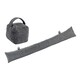 image 1 of Nicola Spring Herringbone Door Stop & Draught Excluder Set - Grey