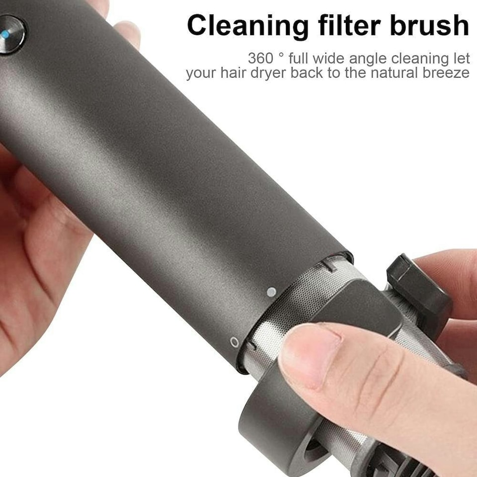 image 1 of Filter Cleaning Brush for Dyson Supersonic Hairdryer Attachment Tool Grey