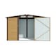 image 3 of Living and Home Outdoor Storage Shed - Natrual Wood Brown  190 x 131 x 187cm