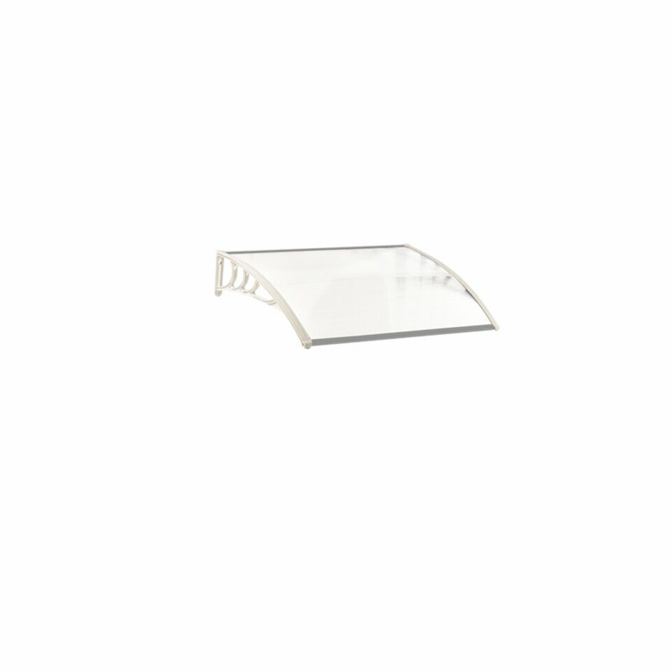 image 1 of Living and Home Window Door Awning Canopy with Brackets - L150*W100*H28 White