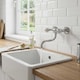 image 4 of Kitchen Bathroom Wall Mounted Cold/Hot Water Tap Single Lever 20cm Spout