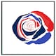 image 3 of Red & blue rose (Picutre Frame) Black | XL
