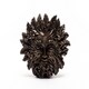 image 2 of Bronze Green Man Plant Pot Feet - Set of 3 - L5.5 x W8.5 x H8.5 cm | Brown