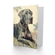 image 2 of Great Dane With Elegant Floral Pattern Dog Lover Greeting Card