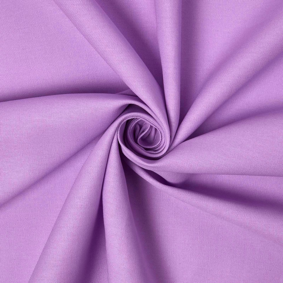 image 1 of Homescapes Pure Cotton Plain Mauve Fabric 150 cm Wide | Purple | 150cm(60") wide, sold per metre length