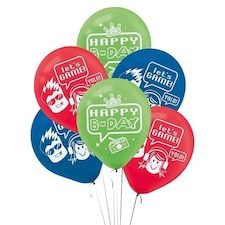Party Town Helium Latex Balloons 28cm / 11 in - Pack of 6
