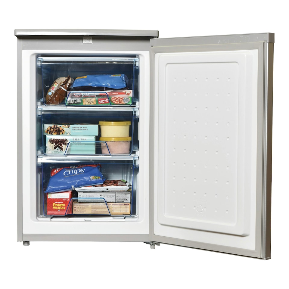 image 1 of Statesman U355S Under Counter Freezer, 55cm, 86 Litres, 3 Large Capacity Storage Drawers, 4* Freezer, Reversible door, Adjustable Feet, Energy efficient, Silver