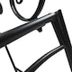 image 8 of Outsunny Garden Bench, Metal Outdoor Patio Garden Loveseat, Black | Black | Black