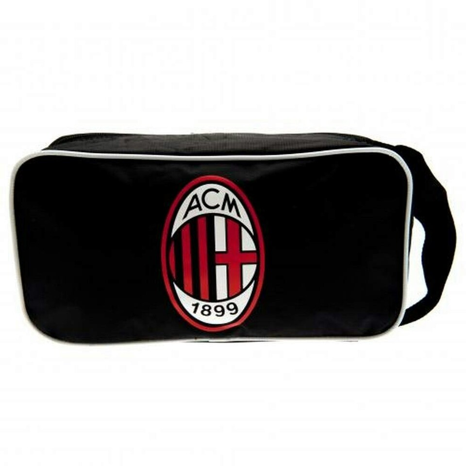 image 1 of AC Milan Printed Foil Boot Bag - Black - One Size Black | One Size