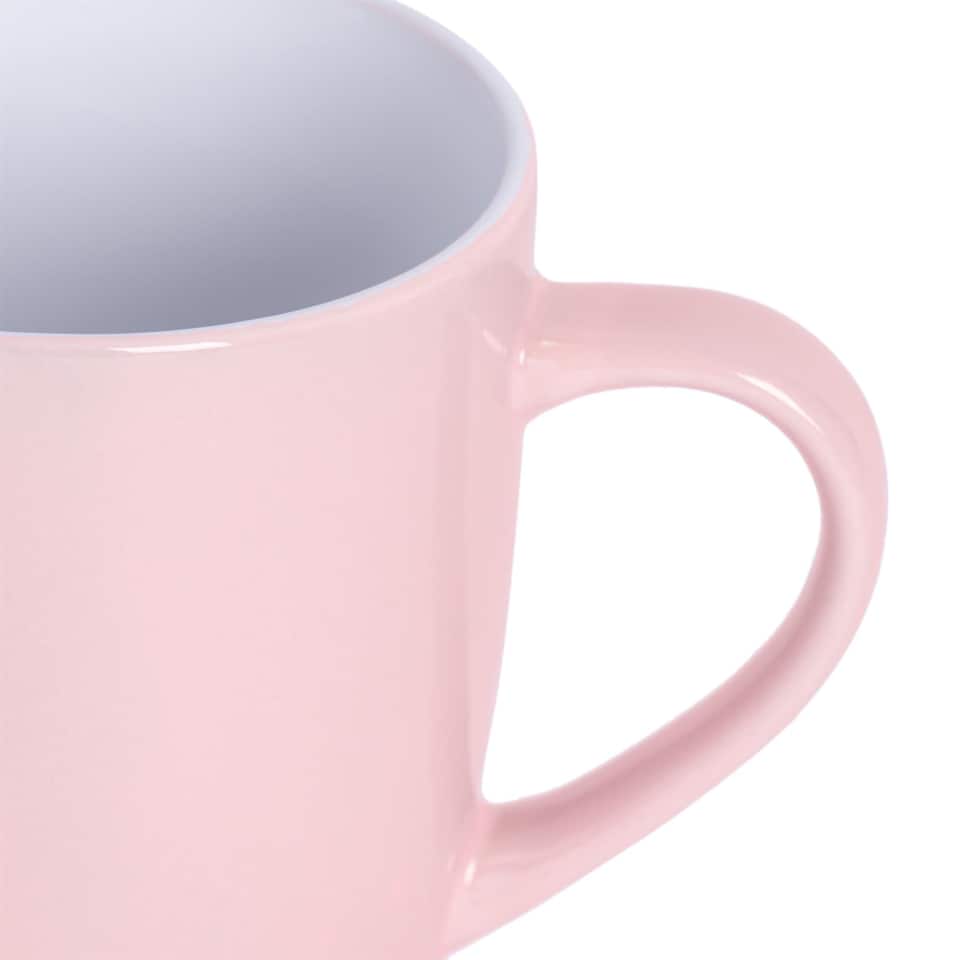 image 1 of Argon Tableware Coloured Coffee Mugs - 350ml - Pink - Pack of 6 | Pink | Pink | 6