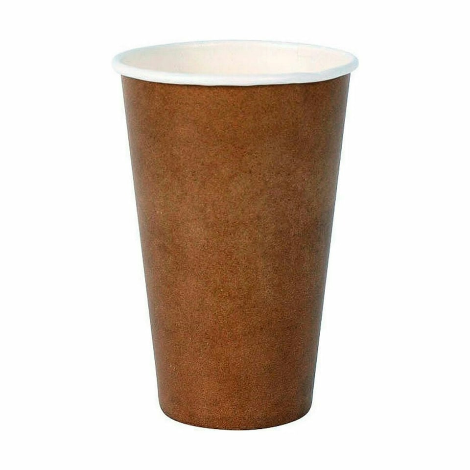 image 1 of Set of glasses Algon Disposable Cardboard kraft paper 35 Pieces 350 ml (20 Units) N/A