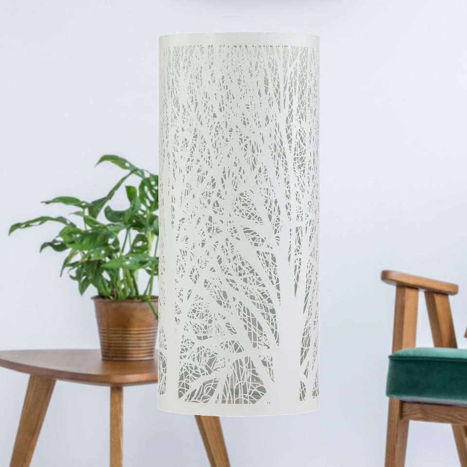 image 1 of Forest - White 26cm Woodland Table Lamp | White | Medium | 1