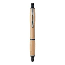 MidOcean Rio Bamboo Ballpoint Pen - Black - 14cm x 1.3cm